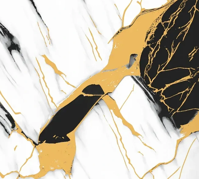 Giấy dán tường đá cẩm thạch vàng PVC